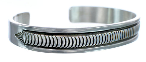 Native American Sterling Silver Navajo Cuff Bracelet AX121365